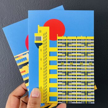 Trellick Tower London Mini Greeting Cards. A6 Size, 2 of 4