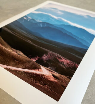 Set Of Three Black And White Mountain Unframed Prints, 4 of 7