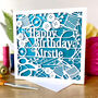 Personalised Happy Birthday Sewing Card, thumbnail 2 of 3