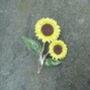 Sunflower Yellow Brooch, thumbnail 1 of 4