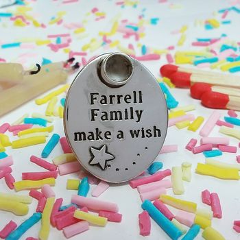 Personalised Silver Family Birthday Candle Holder, 2 of 3