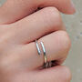 Adjustable Hammered Silver Ring, thumbnail 1 of 2