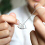Personalised Sterling Silver Family Heart Necklace, thumbnail 3 of 12
