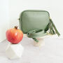 Billie Leather Box Bag Pale Sage Green, thumbnail 4 of 4