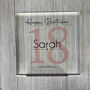 Birthday Acrylic Block Name And Age Milestone Birthday, thumbnail 3 of 6