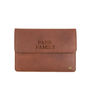 Personalised Leather Travel Wallet In Vintage Brown, thumbnail 5 of 7