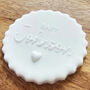 Personalised Baby Shower Debosser Cookie Stamp Cake Toppers, thumbnail 2 of 6