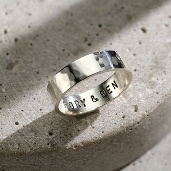 Mens Personalised Chunky Ring, 2 of 8