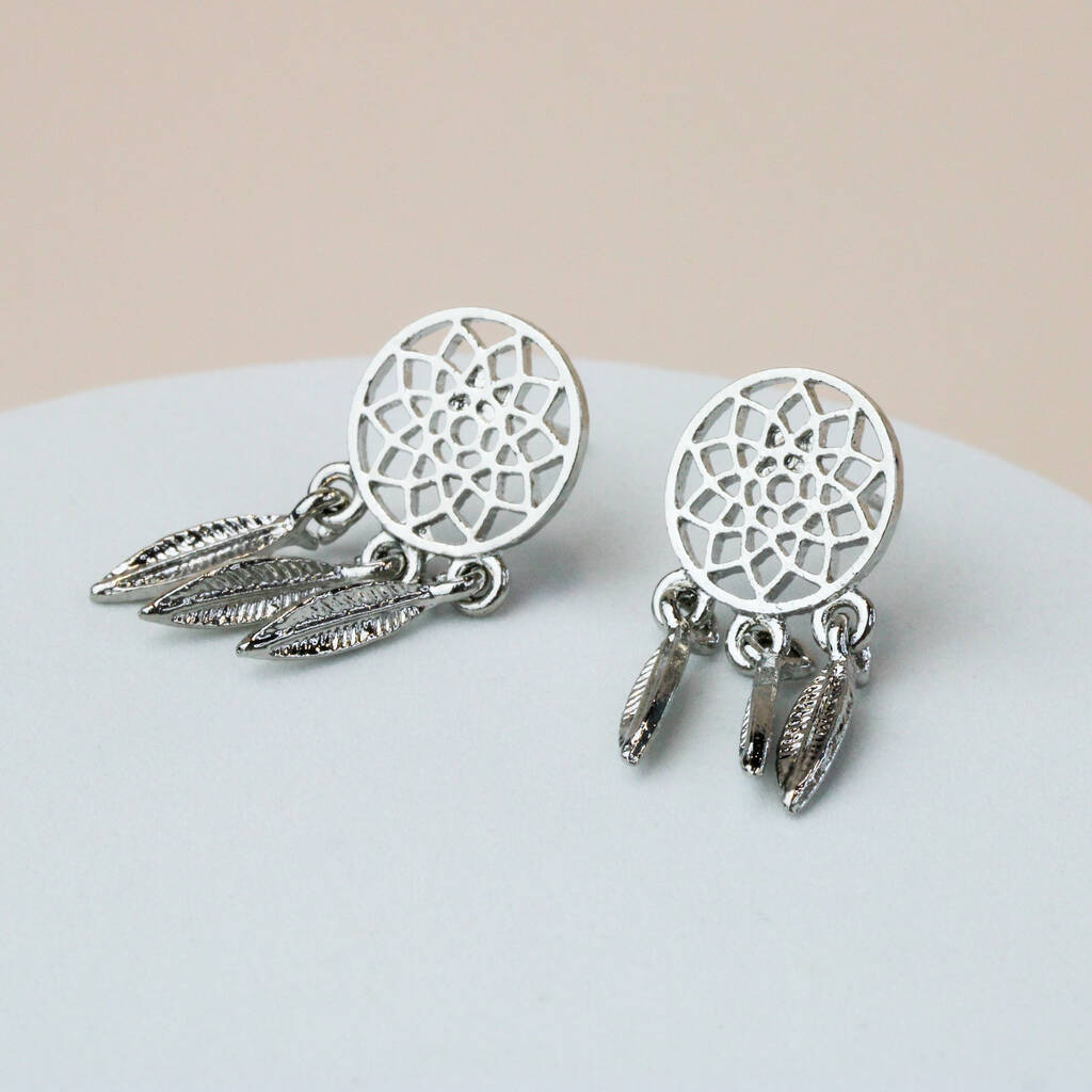 Silver Geometric Stud Earrings For Everyday Suits, 1 of 6