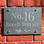 Personalised Leaf Slate House Sign, thumbnail 1 of 3