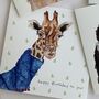 Giraffe In A Scarf Card, thumbnail 5 of 6