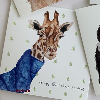 Giraffe In A Scarf Card, 5 of 6