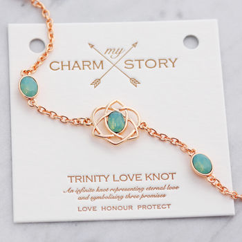My Charm Story Trinity Love Knot Bracelet, 6 of 12