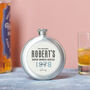 Personalised Whisky Label Hip Flask, thumbnail 2 of 8