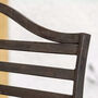 Black Slatted Metal Garden Bench, thumbnail 4 of 4