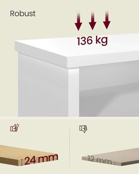 Shoe Bench Storage Bench With Six Compartments, 4 of 6
