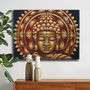 Set Of Four Gold Buddha Mandala Brocade Detail 30x40cm, thumbnail 4 of 4