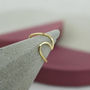 Solid Yellow Gold Wave Ring, thumbnail 4 of 6