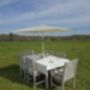 Sage And Stem Outdoor Garden Tablecloth With Parasol Hole, thumbnail 4 of 5