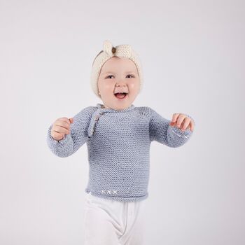 Blossom Jumper Baby Easy Knitting Kit, 4 of 10