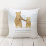 Personalised Father And Child Bear Cushion Gift For Dad, thumbnail 3 of 10