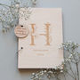 Personalised Monogram Initial Wooden Guest Book, thumbnail 1 of 3