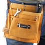 Personalised Dad's Six Pocket Leather Tool Belt, thumbnail 1 of 3