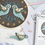 Birds Of A Feather Hoop Embroidery Kit, thumbnail 3 of 5