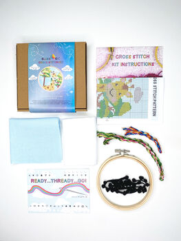 Happy Giraffe Cross Stitch Kit, 2 of 9