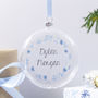 Personalised Christmas Flat Glass Bauble, thumbnail 3 of 7