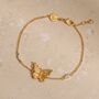 Butterfly Bracelet 18k Gold Plated, thumbnail 1 of 9