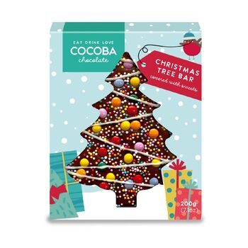 Two Pack Christmas Tree Chocolate Bar, 2 of 2