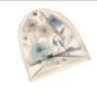 Chemo Headwear Beanie Hat Bandana Mixed Blue Flowers Super Soft, thumbnail 4 of 6