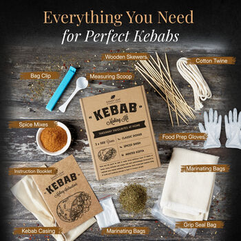 Kebab Making Kit Make Your Own Doner, Shish And Kofte Kebabs, 3 of 7