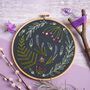 Black Wildwood Embroidery Kit, thumbnail 4 of 9