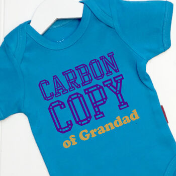 Personalised Carbon Copy Babygrow, 3 of 9