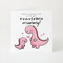 Roarsome Mummy Valentine’s Card From Child, Cute Dinosaur Valentine’s Day Card For Mum, Meaningful Keepsake Card, thumbnail 1 of 4