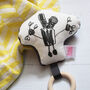 Personalised Kid's Drawing Baby Rattle Teether, thumbnail 4 of 6