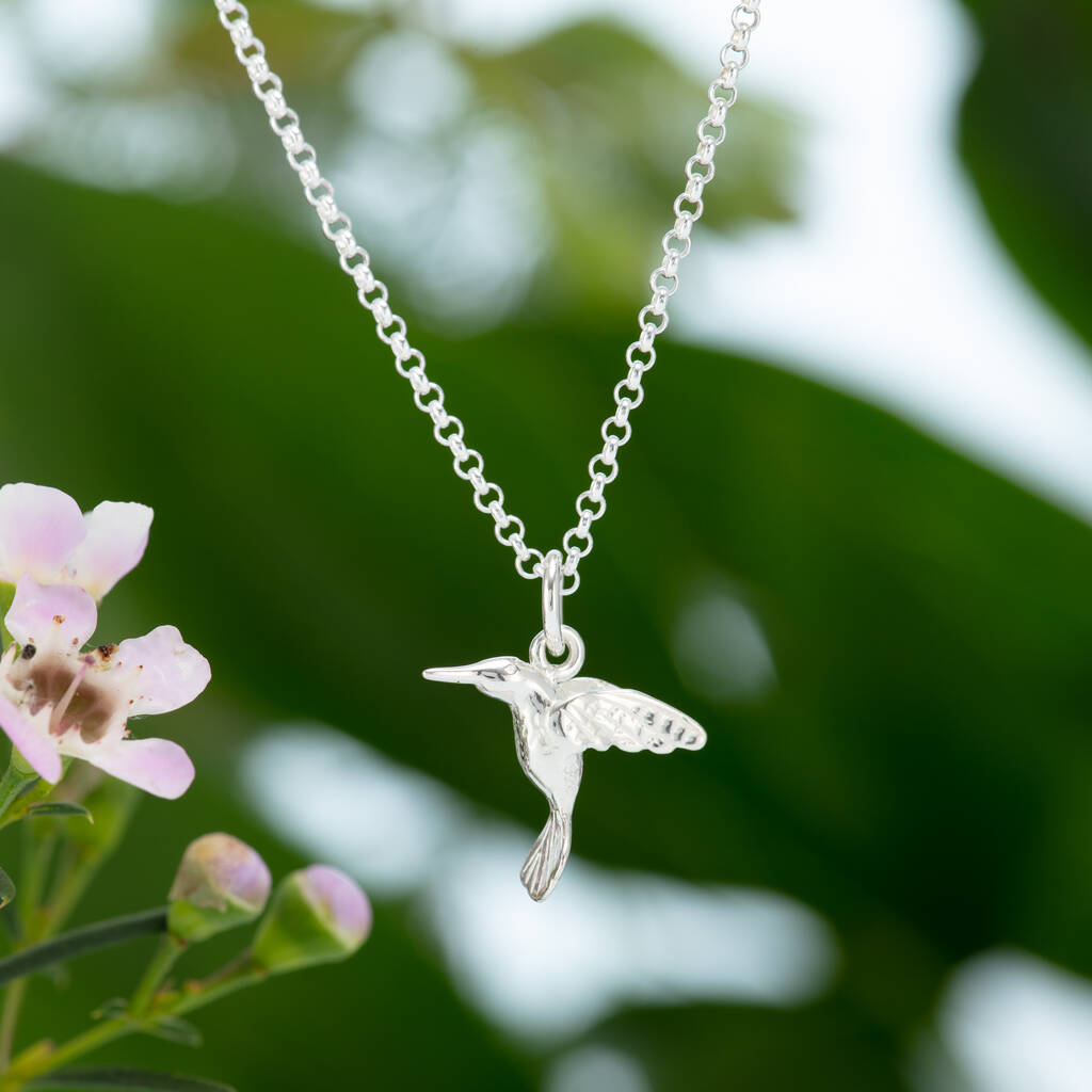 •HUMMINGBIRD• recycled silver stud earrings