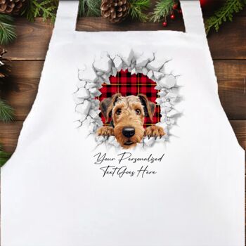 Personalised Christmas Airedale Terrier Break Through, 3 of 10