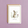 Rabbit Just To Say Card, thumbnail 1 of 6
