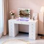 Deshun Dressing Table With Mirror, thumbnail 1 of 3