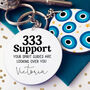 Angel Number Personalised Name Keyring. Carry The Signs. Align With The Vibes, thumbnail 1 of 2