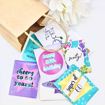 60th Birthday Gifts: 60th Birthday Tea Gift Set | Milestone Birthdays | 60th Birthday Present, 2 of 12