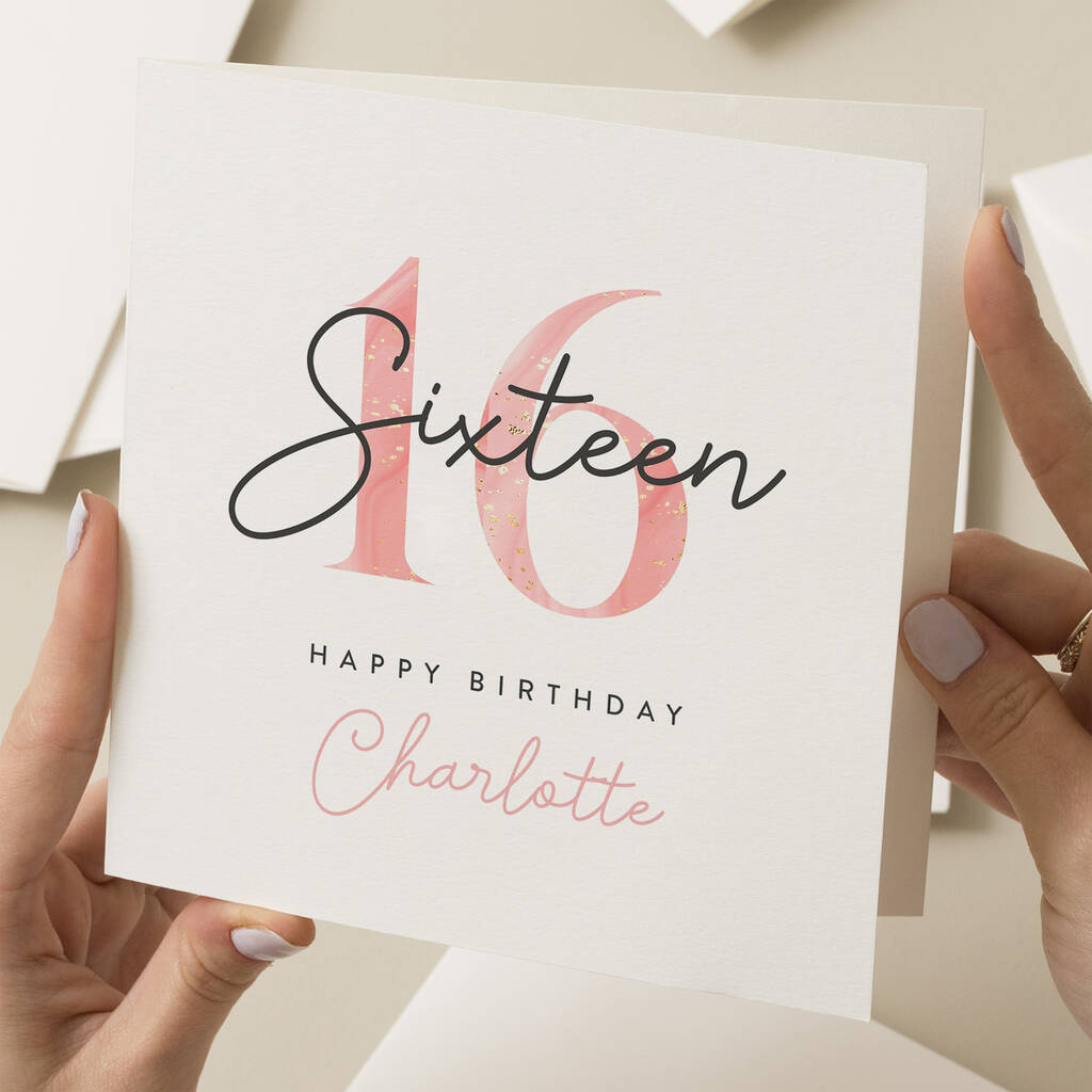 16th Birthday Card For Her By Twist Stationery
