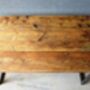Reclaimed Industrial X Style Table, thumbnail 5 of 6