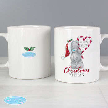 Personalised With Love At Christmas Couples Mug Set, 4 of 4