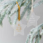 Personalised Married Christmas Star Decoration, thumbnail 2 of 6
