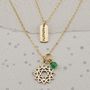 Heart Chakra Necklace In Gold Or Silver, thumbnail 1 of 9