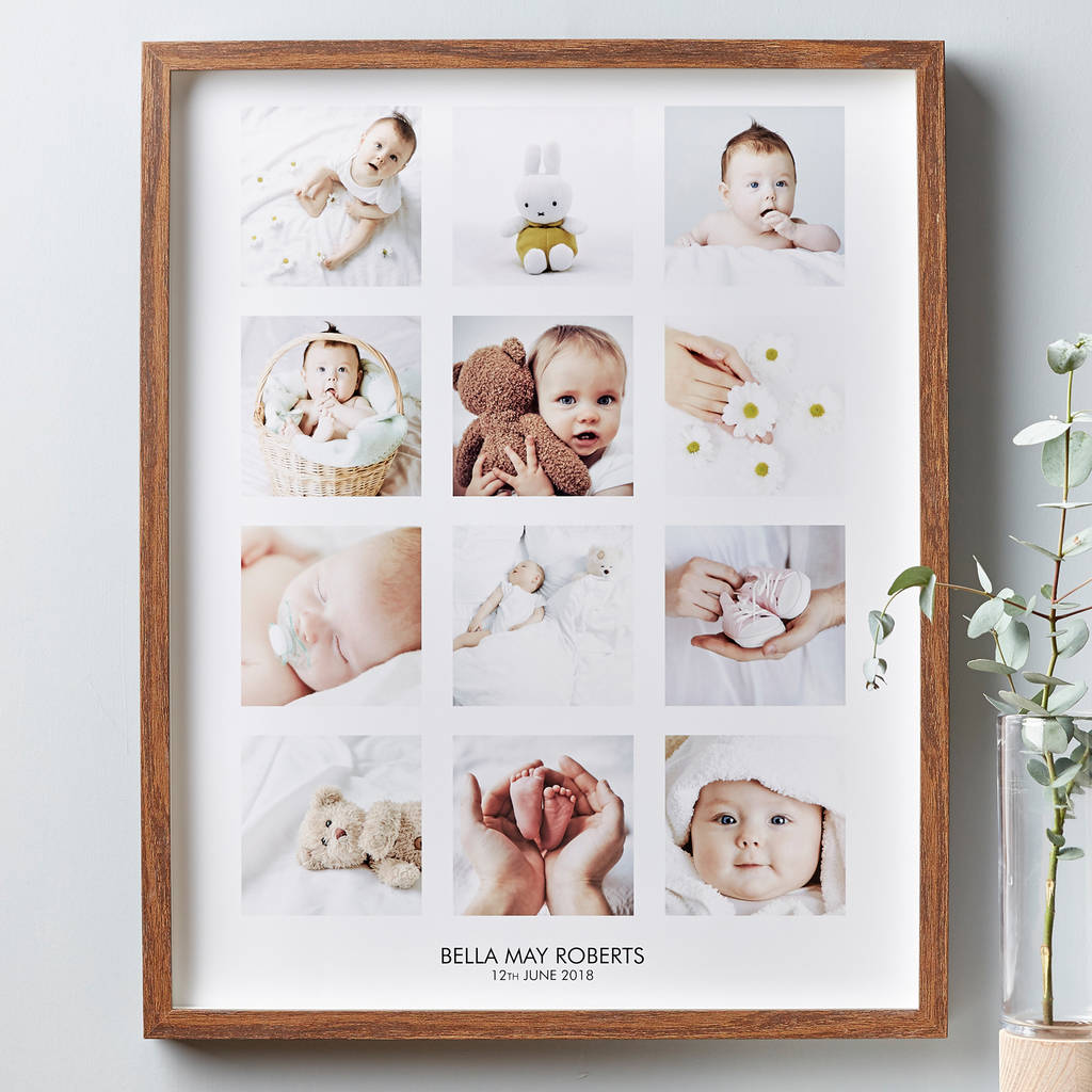 Personalised Baby Framed Photo Print, 1 of 3